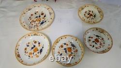 Wedgewood! 9th Century Japan Creamware Imari China 38 pieces