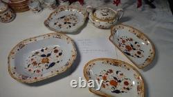 Wedgewood! 9th Century Japan Creamware Imari China 38 pieces