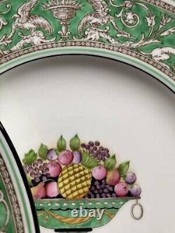 Wedgewood China Florentine Green Fruit Urn Center Dinner Plate Set(10)