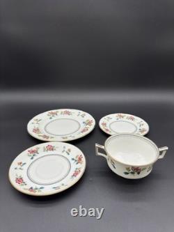 Wedgewood Chinese Flowers Dish Set of 4 Bone China England Excellent Condition