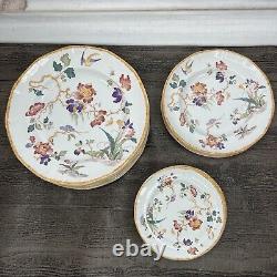 Wedgewood Devon Rose China Set Of 24 Mixed Dinner Plates Georgetown Collection
