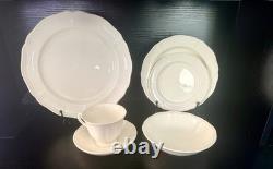 Wedgewood Queens Shape-6 Piece Place Settings-Service For 4, Mint, Cream, Vtg