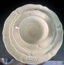 Wedgewood Queens Shape-6 Piece Place Settings-Service For 4, Mint, Cream, Vtg