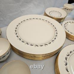 Wedgewood Stardust China Dinner Set Made in England Vintage VTG 44 PCS