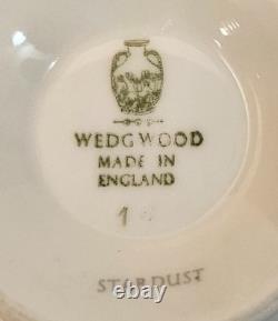 Wedgewood Stardust China Dinner Set Made in England Vintage VTG 44 PCS