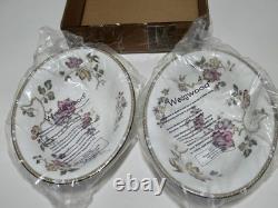 Wedgewood Swallow Pattern R4467 Bone China England Service Bowls Set of 2 NOS