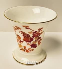 Wedgwood 8 Pc Vanity Dresser Set England Bone China Golden Cockerel Pattern Mint