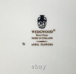 Wedgwood APRIL FLOWERS, Set of 5 Bone China Dinner Plates, 11 England