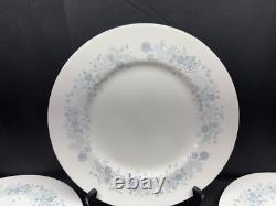 Wedgwood BELLE FLEUR Bone China England Set of 4 Dinner Plates 10 3/4