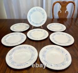 Wedgwood'Belle Fleur' Bone China England 10.5 Dinner Plates 8 Piece Setting