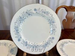 Wedgwood'Belle Fleur' Bone China England 10.5 Dinner Plates 8 Piece Setting