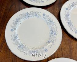 Wedgwood'Belle Fleur' Bone China England 10.5 Dinner Plates 8 Piece Setting