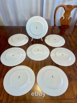 Wedgwood'Belle Fleur' Bone China England 10.5 Dinner Plates 8 Piece Setting