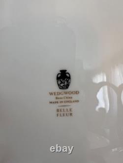 Wedgwood'Belle Fleur' Bone China England 10.5 Dinner Plates 8 Piece Setting