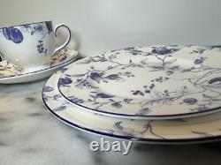 Wedgwood Blue Plum Tea Set 4 Piece Cup And Plates Bone China Made in England
