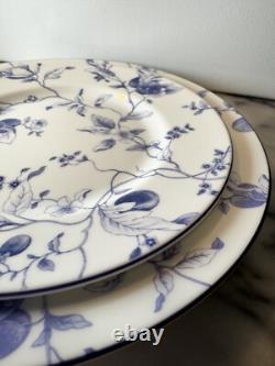 Wedgwood Blue Plum Tea Set 4 Piece Cup And Plates Bone China Made in England