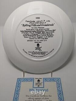 Wedgwood Bone China (8) Plate Limited Edition Set 1987-88 (England) COA's+Boxes