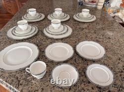 Wedgwood Bone China Amherst (retired) 36 Piece Dinner Set- 6 Complete sets