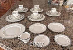 Wedgwood Bone China Amherst (retired) 36 Piece Dinner Set- 6 Complete sets