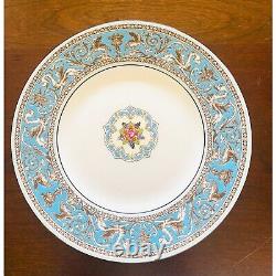 Wedgwood Bone China Florentine Turquoise Set of 3 Plates Dinner, Salad, Bread