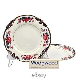 Wedgwood Bone China PAVILION Set/2 Salad Plates EXCELLENT+ Crown Shape England