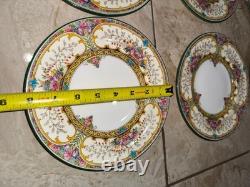 Wedgwood Bone China Salad Plates St. Austell Pattern Set of 10 ENGLAND