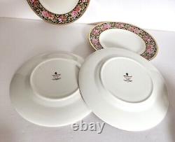 Wedgwood CLIO Bone China 20 Pc Set For 4 Plates Cups Floral Gold Bands England