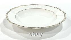 Wedgwood CROWN GOLD Rimmed Soup Bowls 9.2 Set Of 4, Bone China England 1989 New