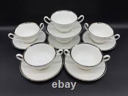 Wedgwood Carlyn Cream Soup Bowl Sets (Set of 6) Bone China England