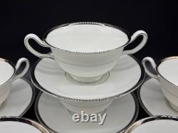 Wedgwood Carlyn Cream Soup Bowl Sets (Set of 6) Bone China England