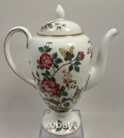 Wedgwood Charnwood Vintage Tea Set Flower Butterfly Bone China England Gold Trim