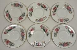 Wedgwood Charnwood Vintage Tea Set Flower Butterfly Bone China England Gold Trim