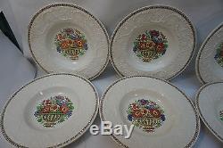 Wedgwood China Soup Bowls Windermere Pattern Set 12 Patrician England Floral