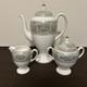 Wedgwood Coffee Pot Creamer Sugar Pot Set Columbia Sage Green Bone China England
