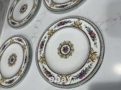 Wedgwood Columbia W595 White Set of 8 Salad Plates 8 In. Bone China England