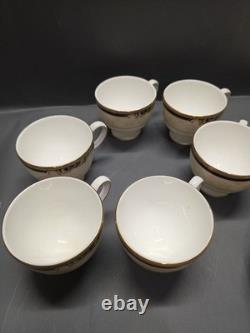 Wedgwood Cornucopia Bone China Dinnerware Set England 1995 Gold Blue 37 Pcs