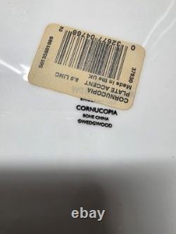 Wedgwood Cornucopia Bone China Dinnerware Set England 1995 Gold Blue 37 Pcs