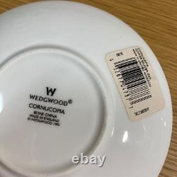 Wedgwood Cornucopia Cup Saucer Set Of 2 Demitasse Bone China England Collectible