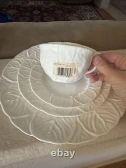 Wedgwood Countryware Bone China White Dinner Set of 4, Made in England