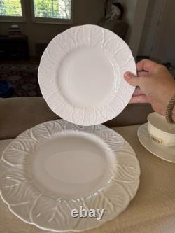 Wedgwood Countryware Bone China White Dinner Set of 4, Made in England