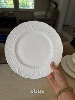 Wedgwood Countryware Bone China White Dinner Set of 4, Made in England