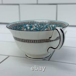 Wedgwood Dinner Set Florentine Turquoise Bone China Dishes, Service For 6 1970s