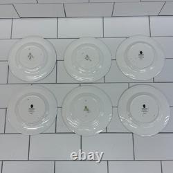 Wedgwood Dinner Set Florentine Turquoise Bone China Dishes, Service For 6 1970s