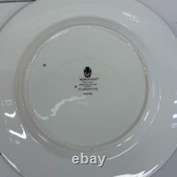Wedgwood Dinner Set Florentine Turquoise Bone China Dishes, Service For 6 1970s