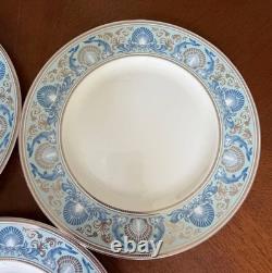 Wedgwood Dolphins Blue Dinner Plate 27cm Set of 3 Bone China England withBox