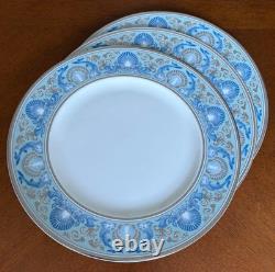 Wedgwood Dolphins Blue Dinner Plate 27cm Set of 3 Bone China England withBox