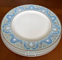 Wedgwood Dolphins Blue Dinner Plate 27cm Set of 3 Bone China England withBox