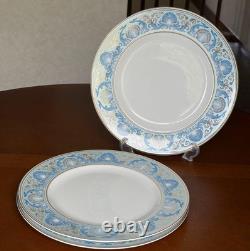 Wedgwood Dolphins Blue Dinner Plate 27cm Set of 3 Bone China England withBox