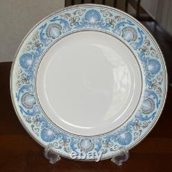 Wedgwood Dolphins Blue Dinner Plate 27cm Set of 3 Bone China England withBox