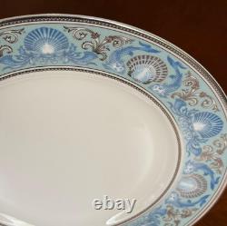 Wedgwood Dolphins Blue Dinner Plate 27cm Set of 3 Bone China England withBox